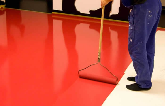 Industrial polyurethane floor